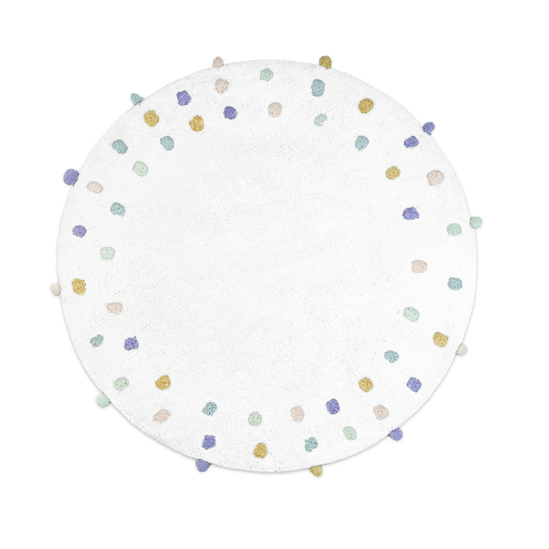 Round Confetti Rug Round Confetti Pom Pom Rug – Callowaymills