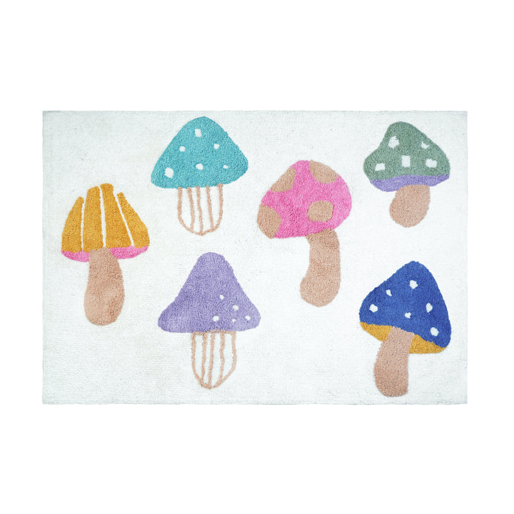 Colorful Mushroom Rug