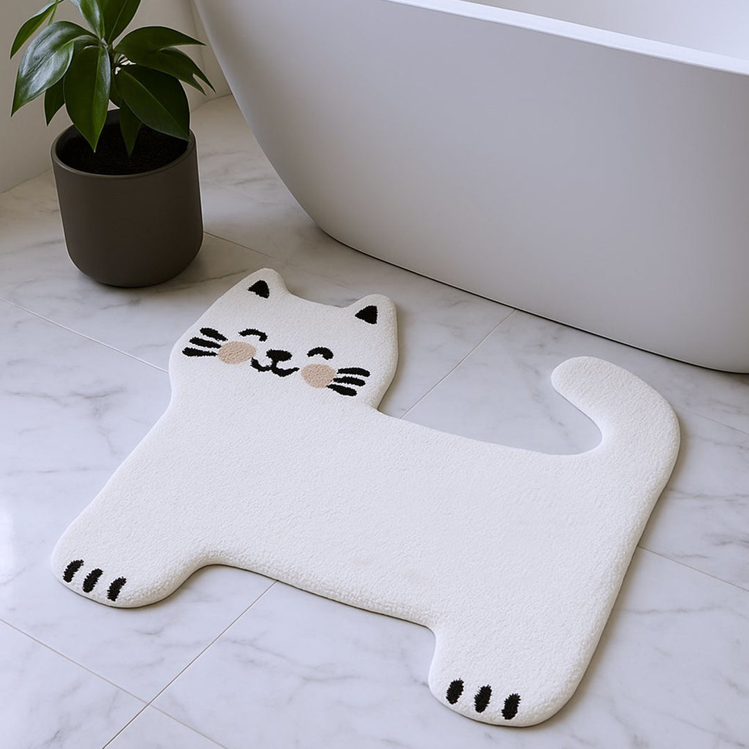 White Kitty Rug