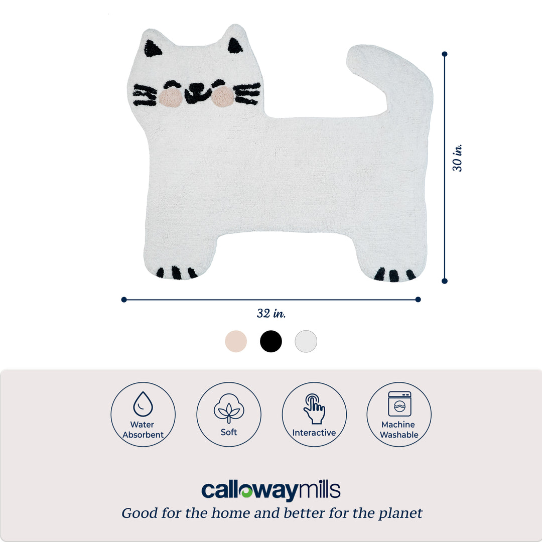 White Kitty Rug