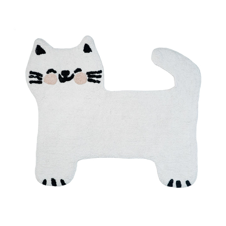 White Kitty Rug