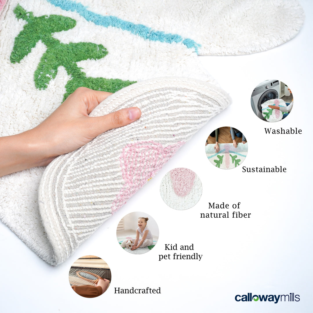 Floral Butterfly Rug