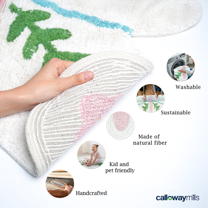 Floral Butterfly Rug