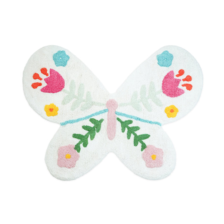 Floral Butterfly Rug