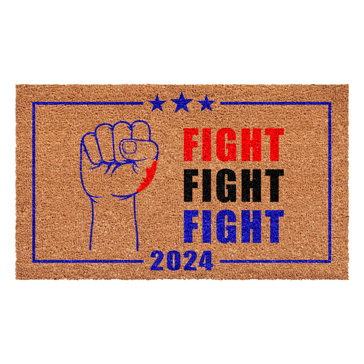 Red and Blue Fight Doormat