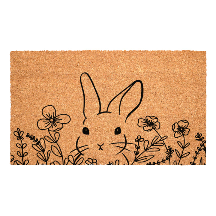 Floral Bunny Doormat