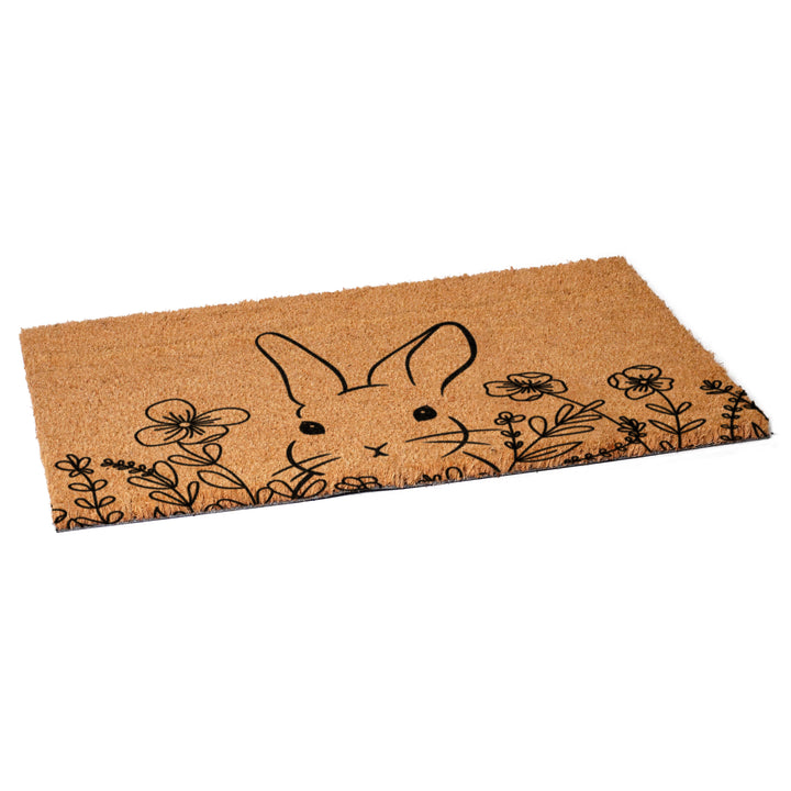 Floral Bunny Doormat