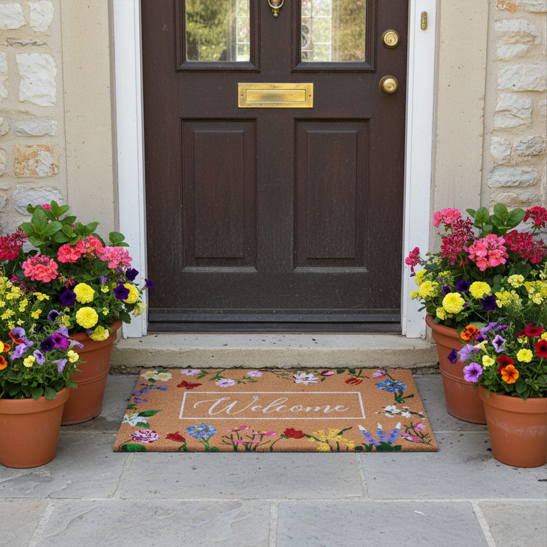 Butterfly Garden Welcome Doormat