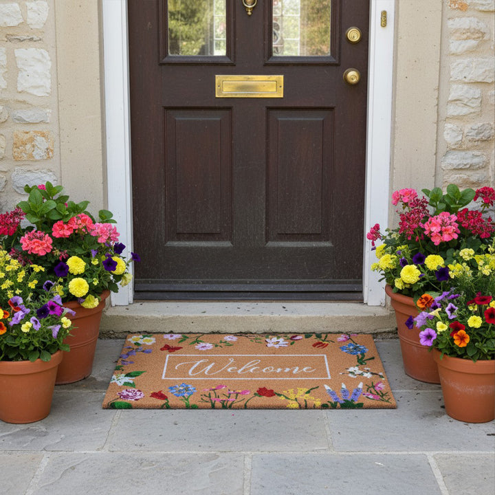 Butterfly Garden Welcome Doormat