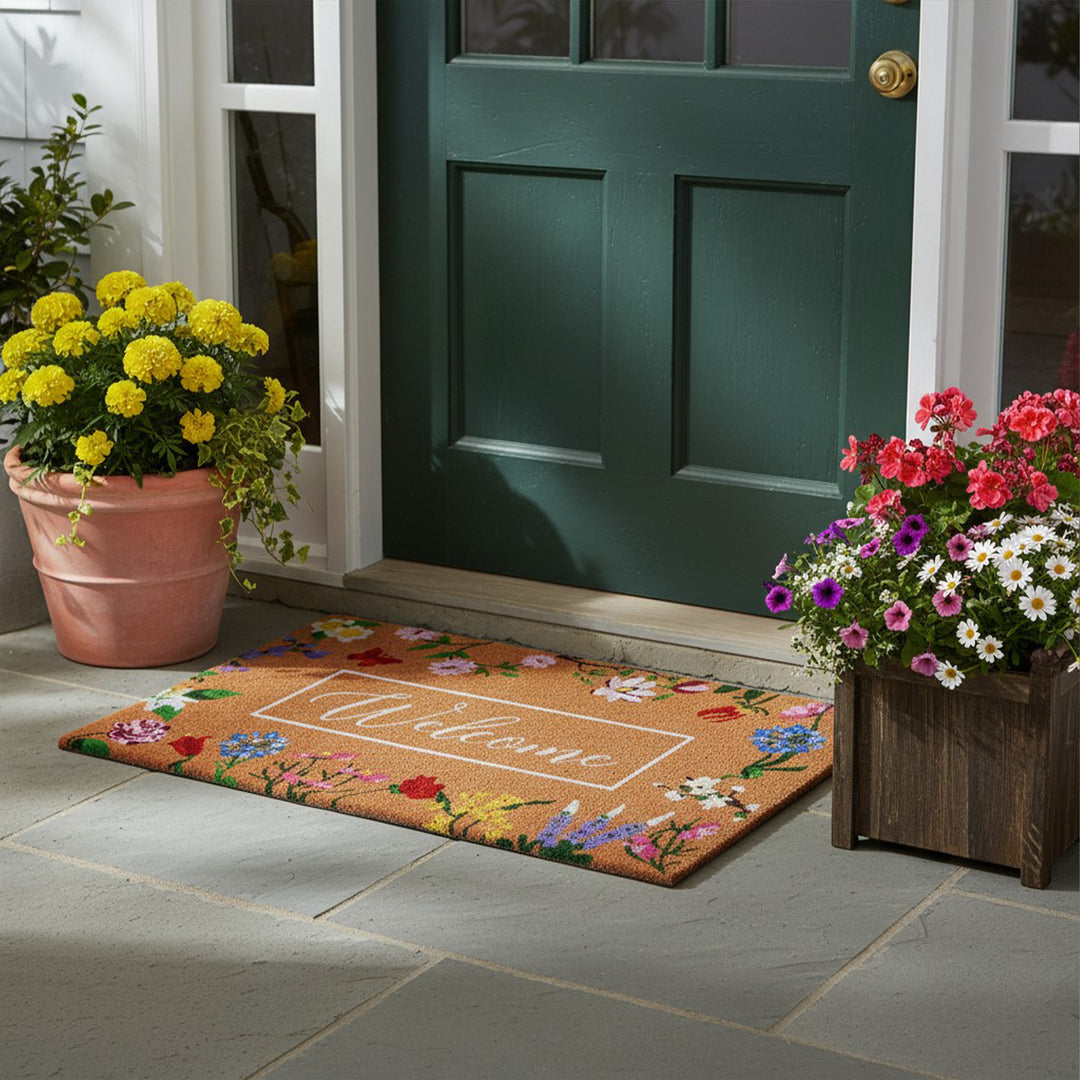 Butterfly Garden Welcome Doormat