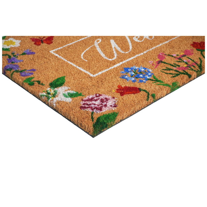 Butterfly Garden Welcome Doormat