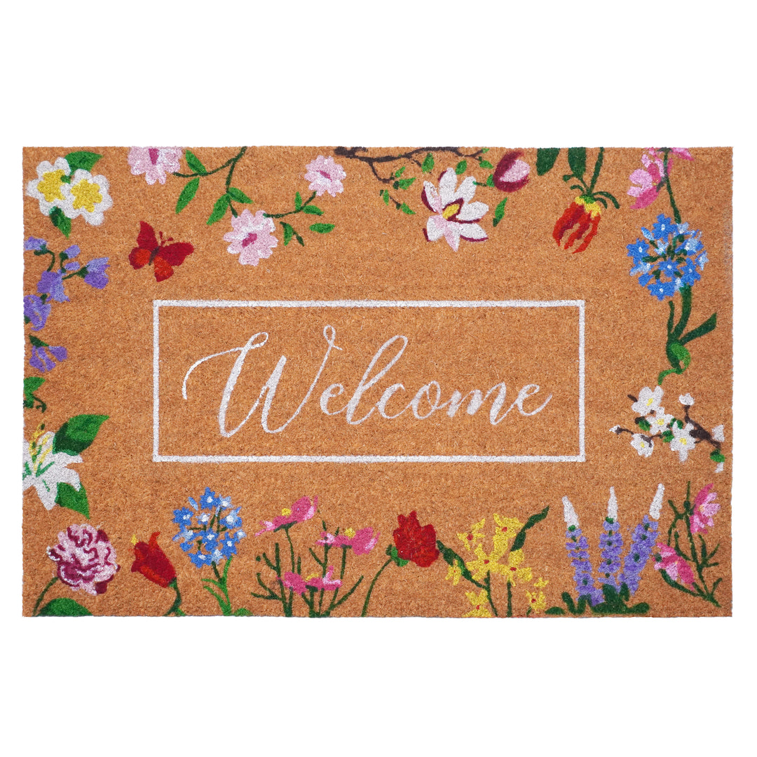 Butterfly Garden Welcome Doormat