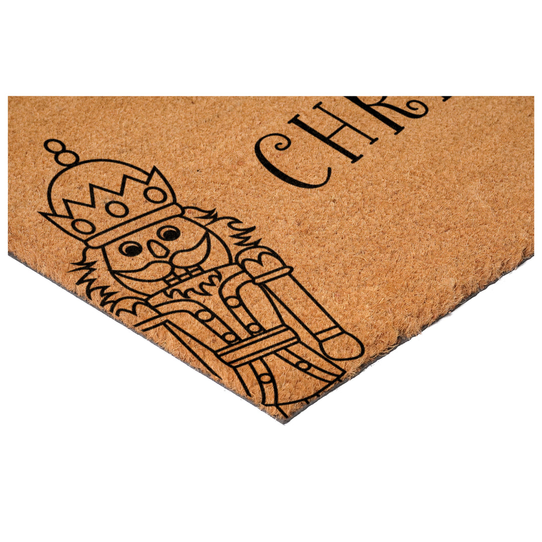 Curly Christmas Nutcracker Doormat