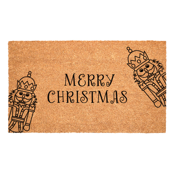 Curly Christmas Nutcracker Doormat