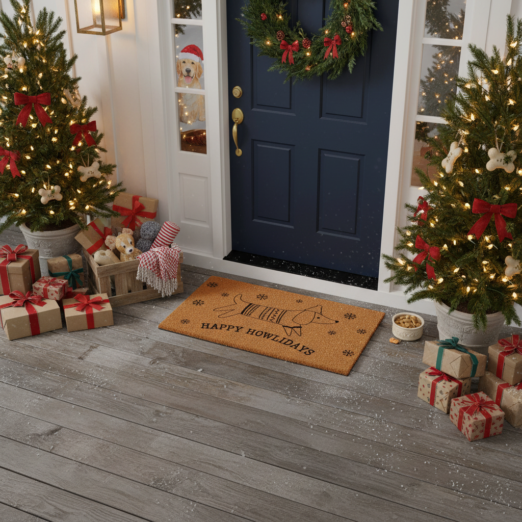 Happy Howlidays Doormat