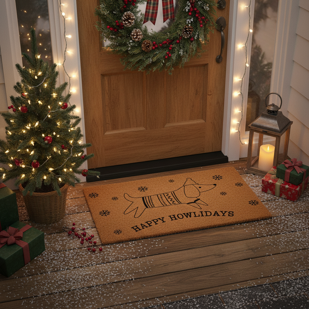 Happy Howlidays Doormat