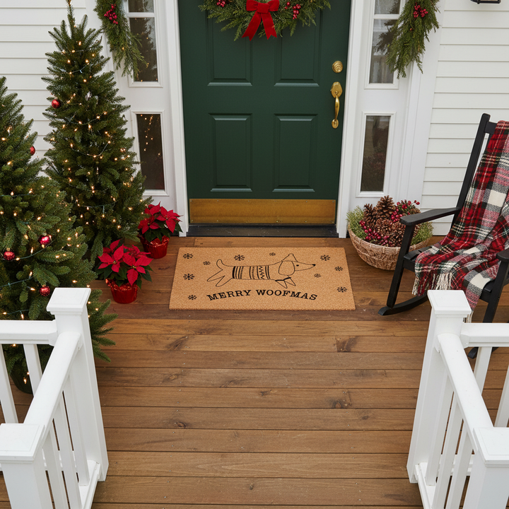 Merry Woofmas Dog Doormat