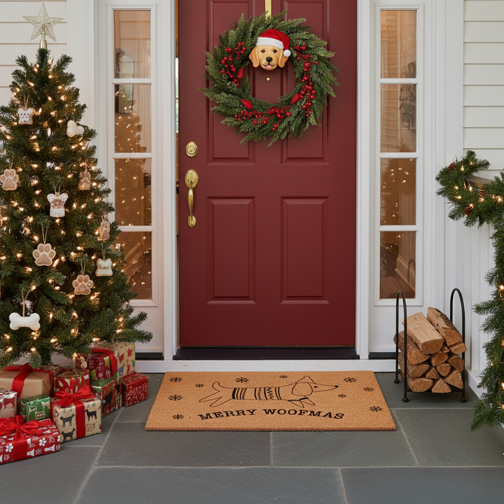 Merry Woofmas Dog Doormat