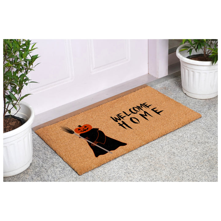 Scary Pumpkin Welcome Home Doormat