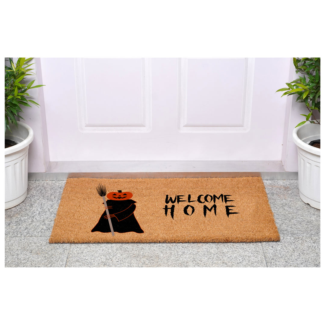 Scary Pumpkin Welcome Home Doormat