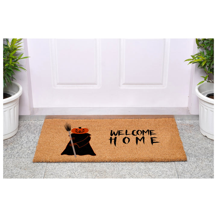 Scary Pumpkin Welcome Home Doormat