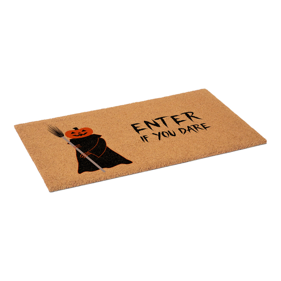 Scary Pumpkin Enter If You Dare Doormat