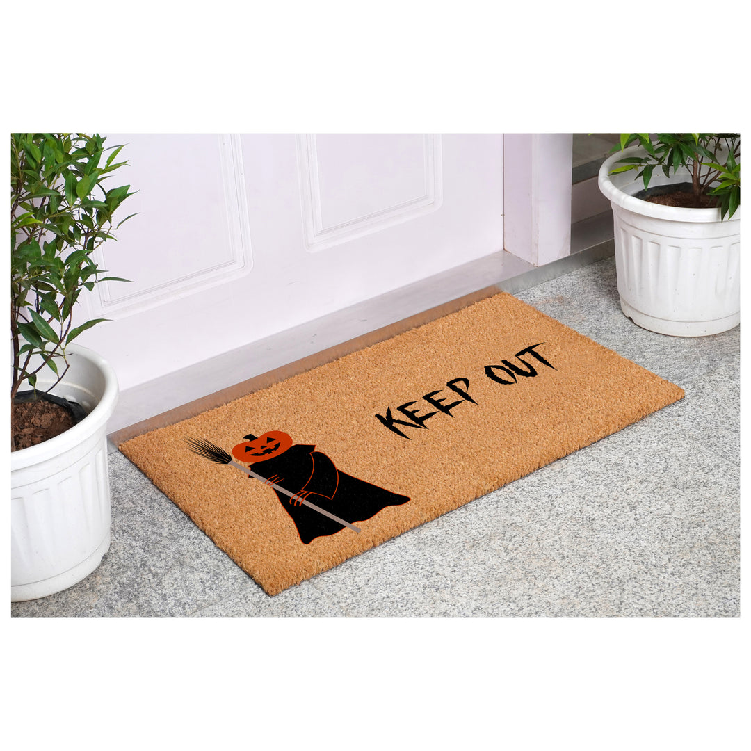 Scary Pumpkin Keep Out Doormat