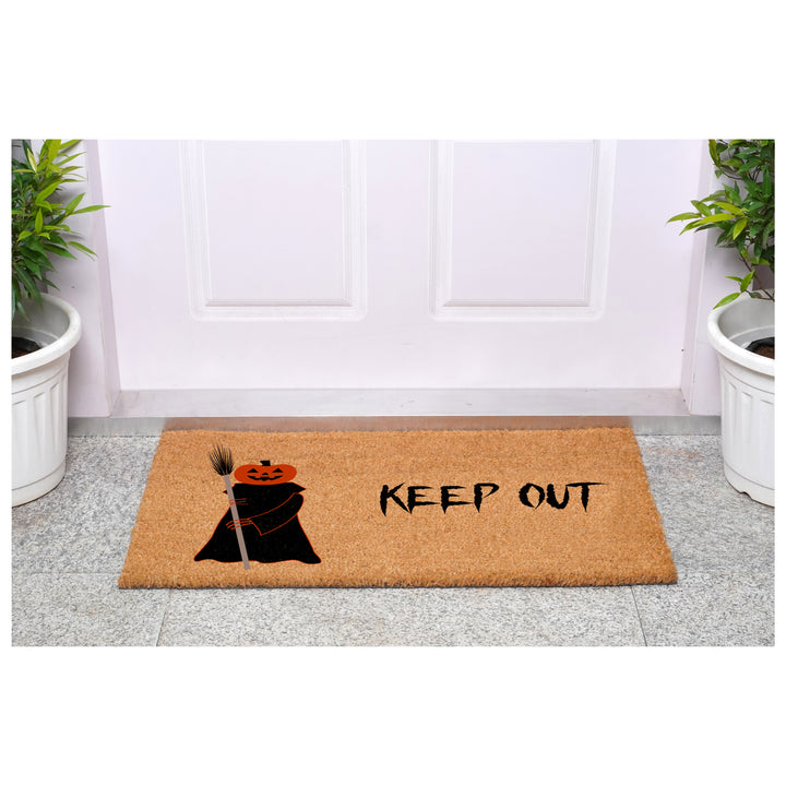 Scary Pumpkin Keep Out Doormat