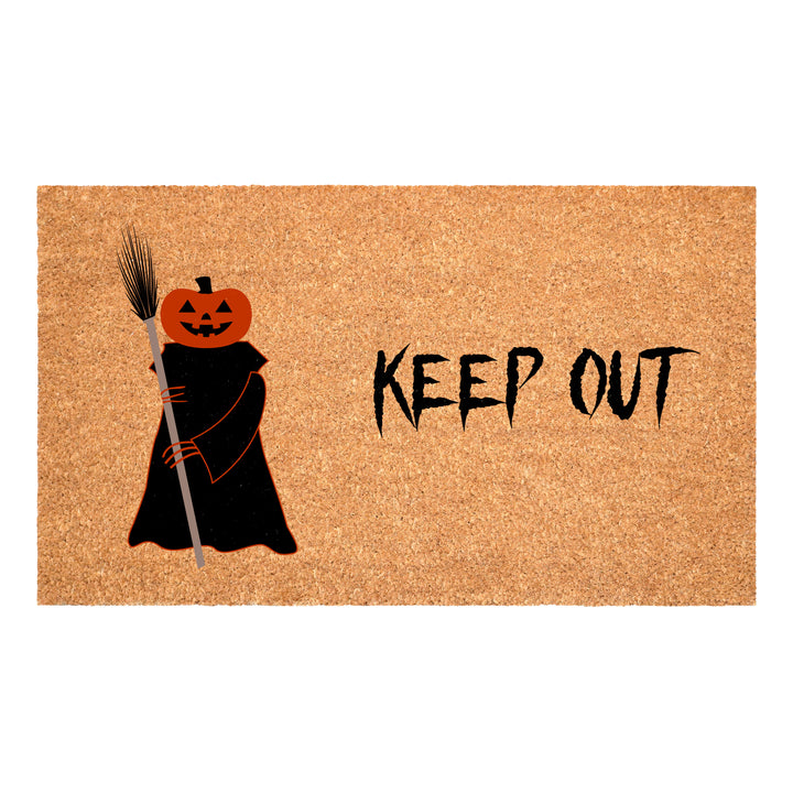 Scary Pumpkin Keep Out Doormat
