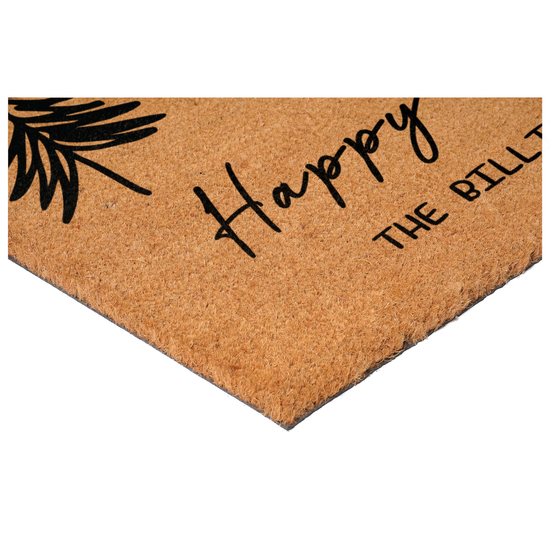 Personalized Happy Holidays Doormat