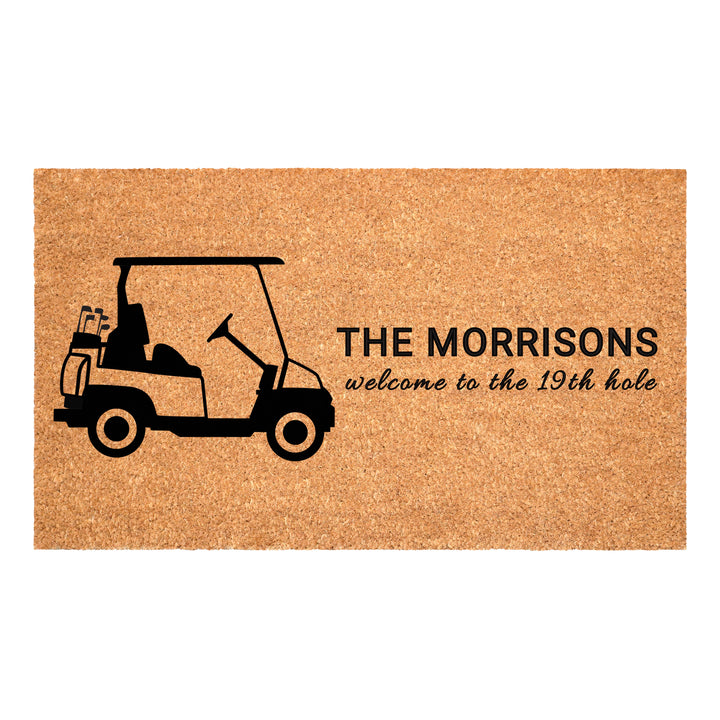 Personalized Golf Cart Doormat