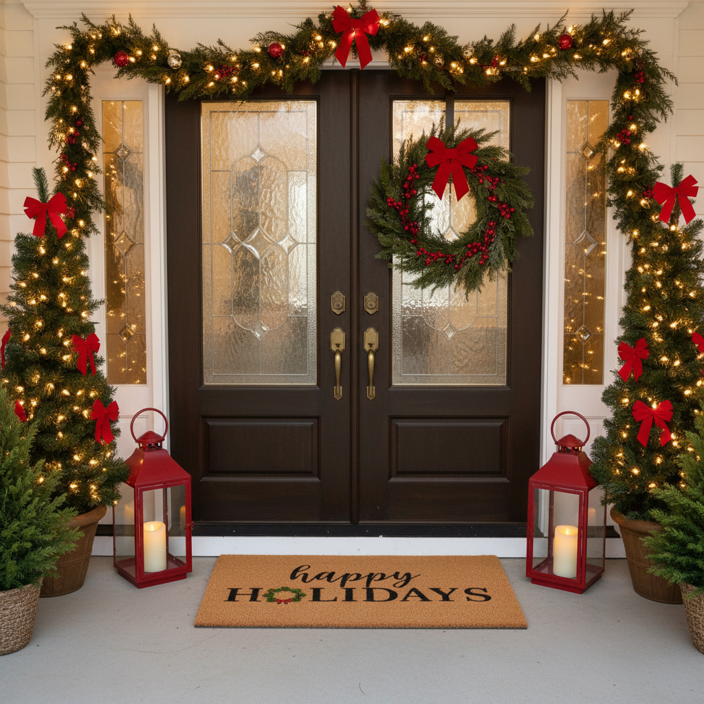 Happy Holidays Christmas Wreath