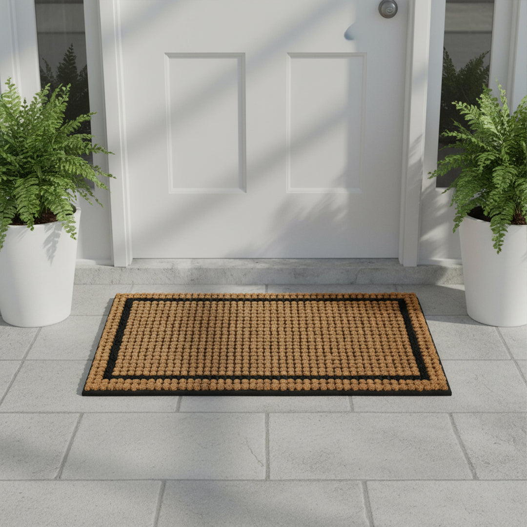 Rubber Tufted Brush Coir Doormat