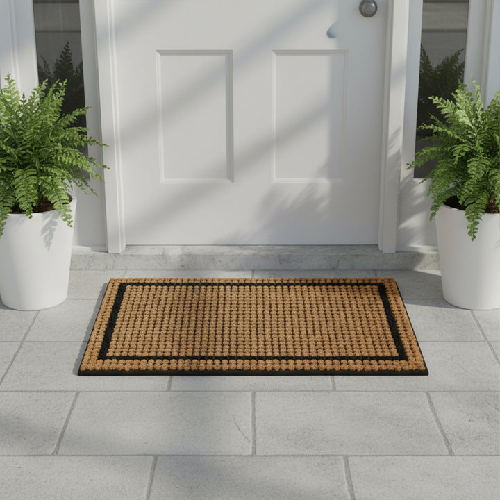 Rubber Tufted Brush Coir Doormat
