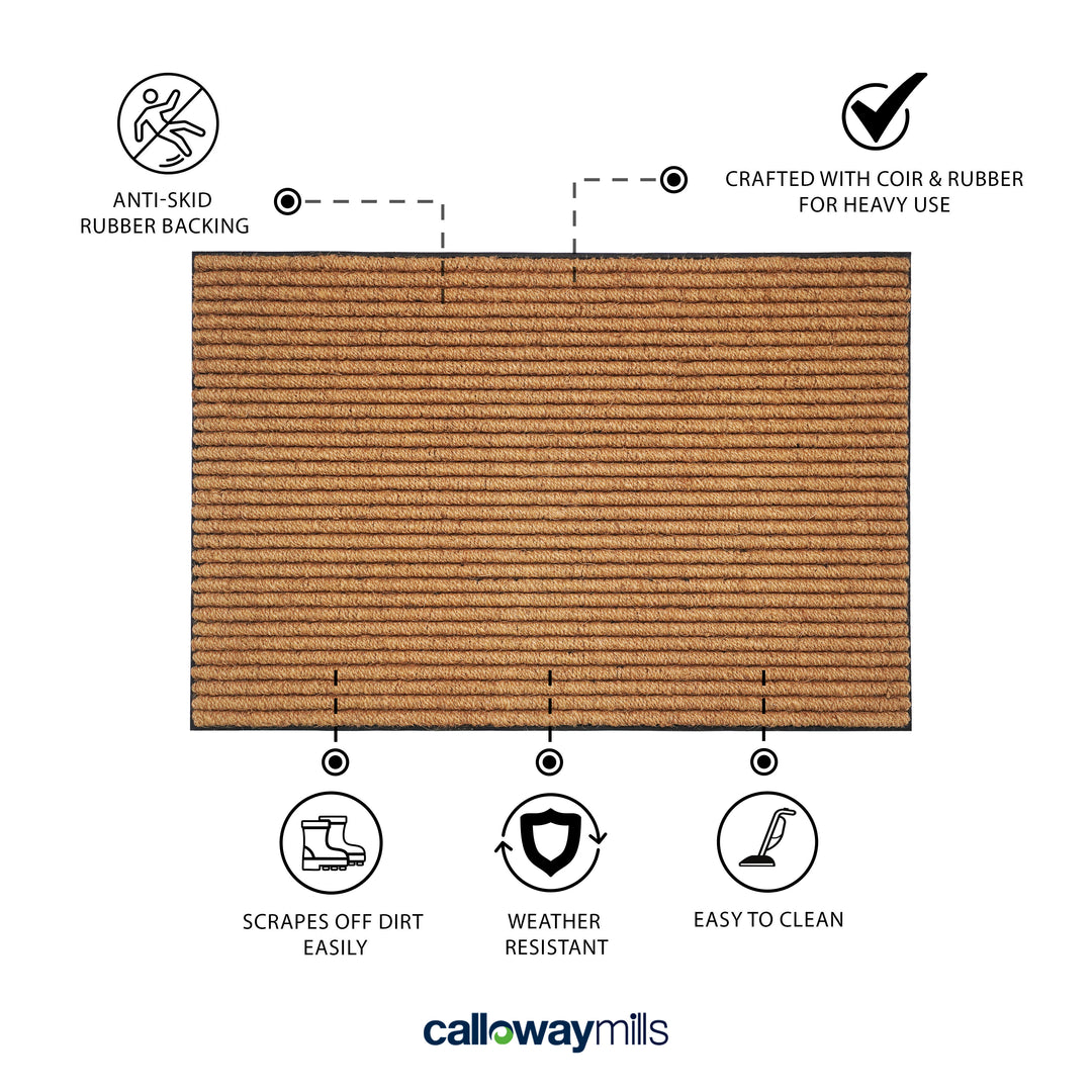 Rubber Tufted Coir Doormat