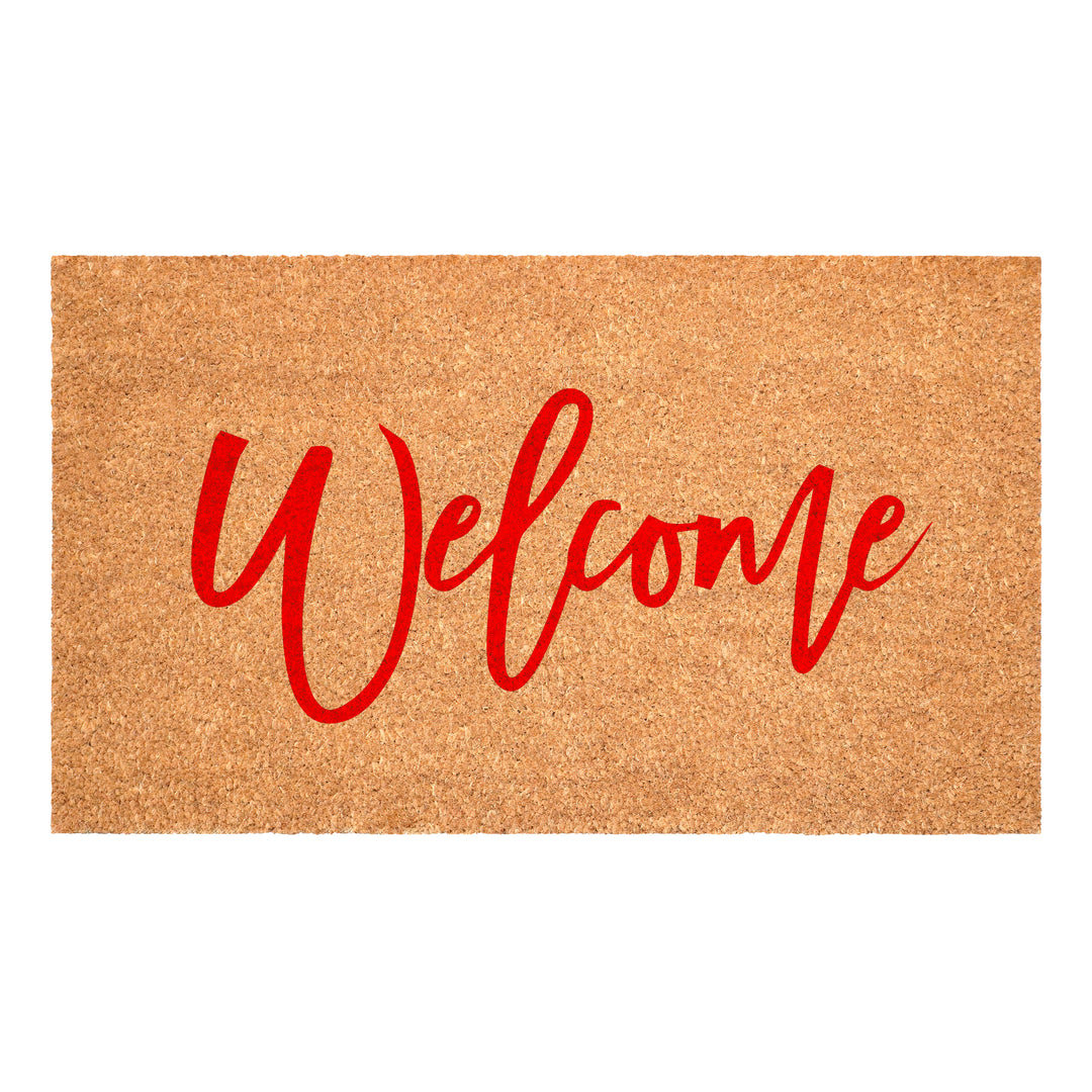 Cursive Welcome Doormat