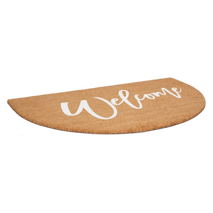 Half Round Cursive Welcome Doormat
