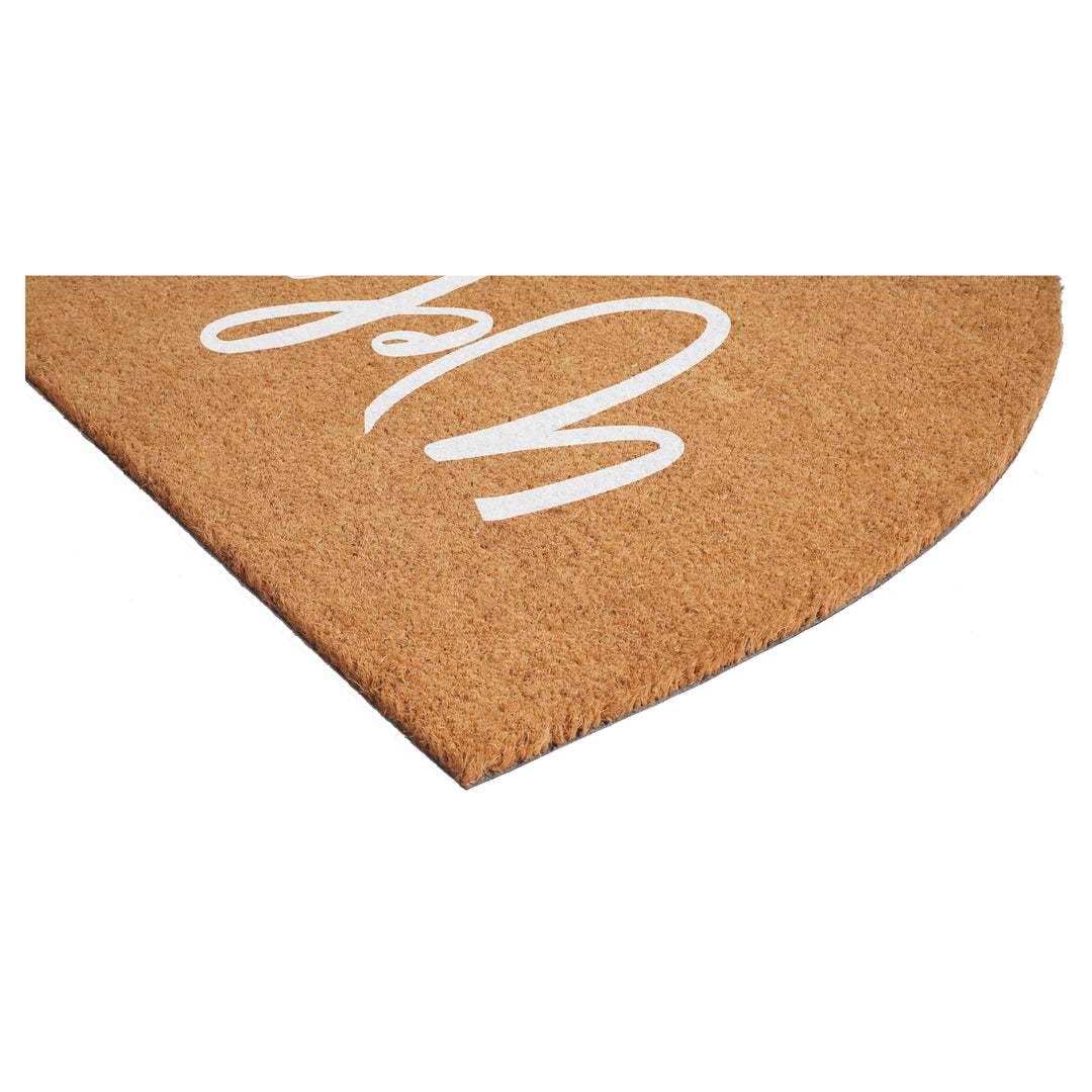 Half Round Cursive Welcome Doormat