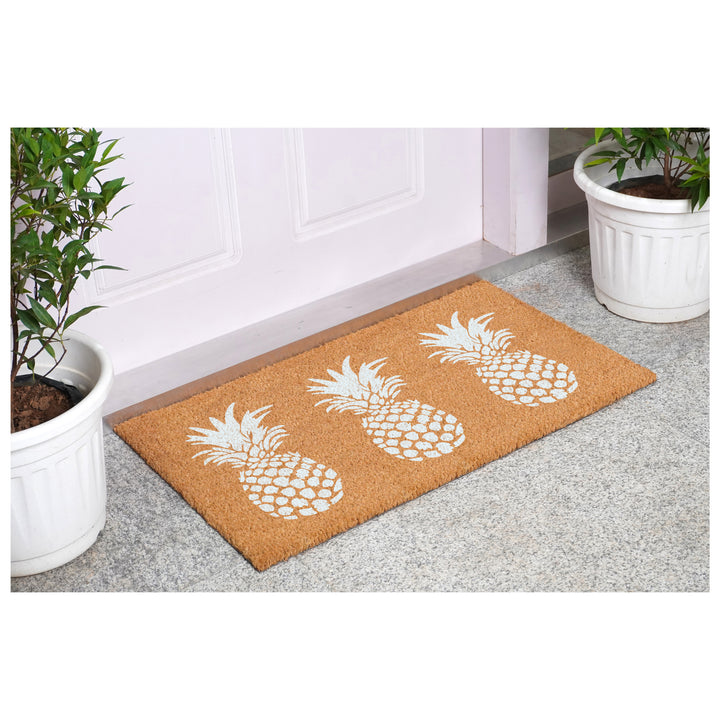 White Pineapple Trio Doormat
