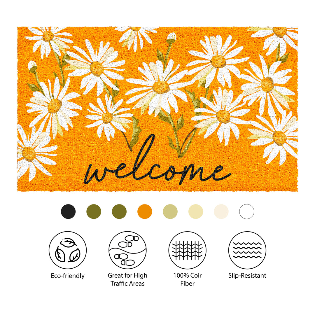 Moon Daisy Welcome Doormat