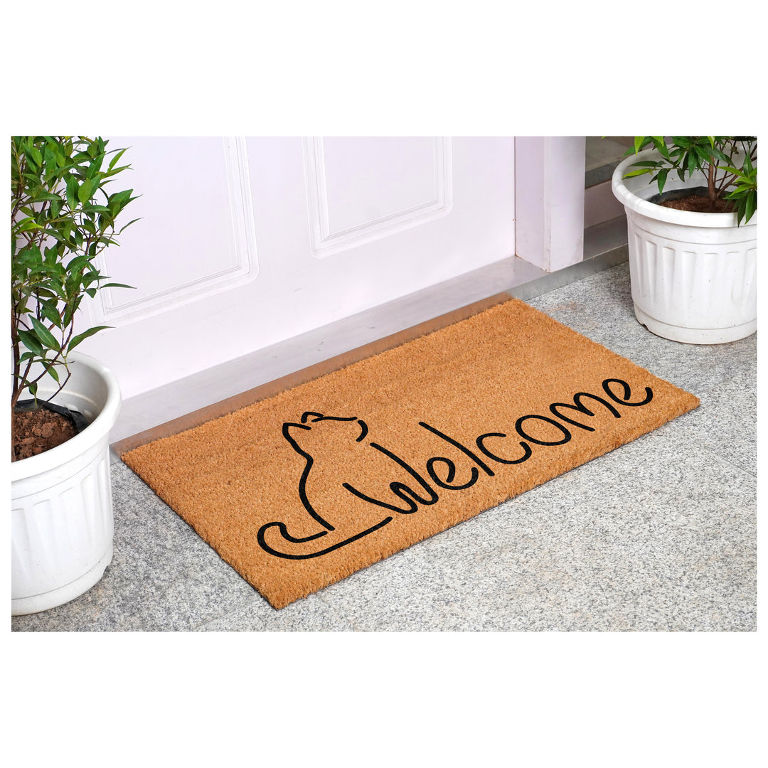 Lucky Cat Welcome Doormat