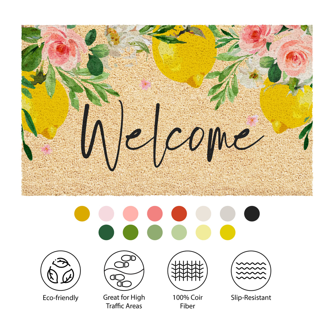 Sweet Lemons Welcome Doormat