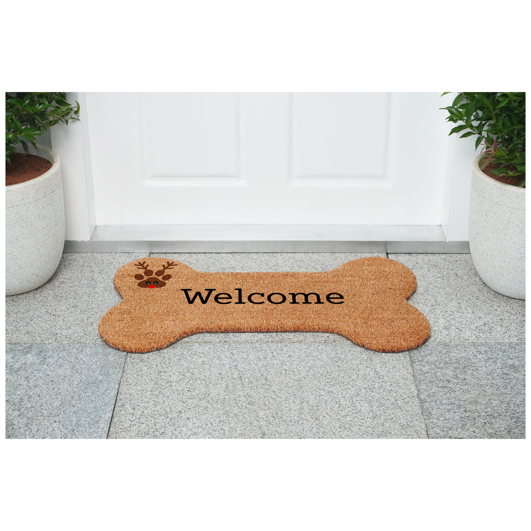 Dog Bone Shape Welcome Reindeer