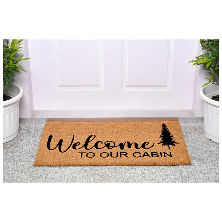 Welcome to our cabin Doormat