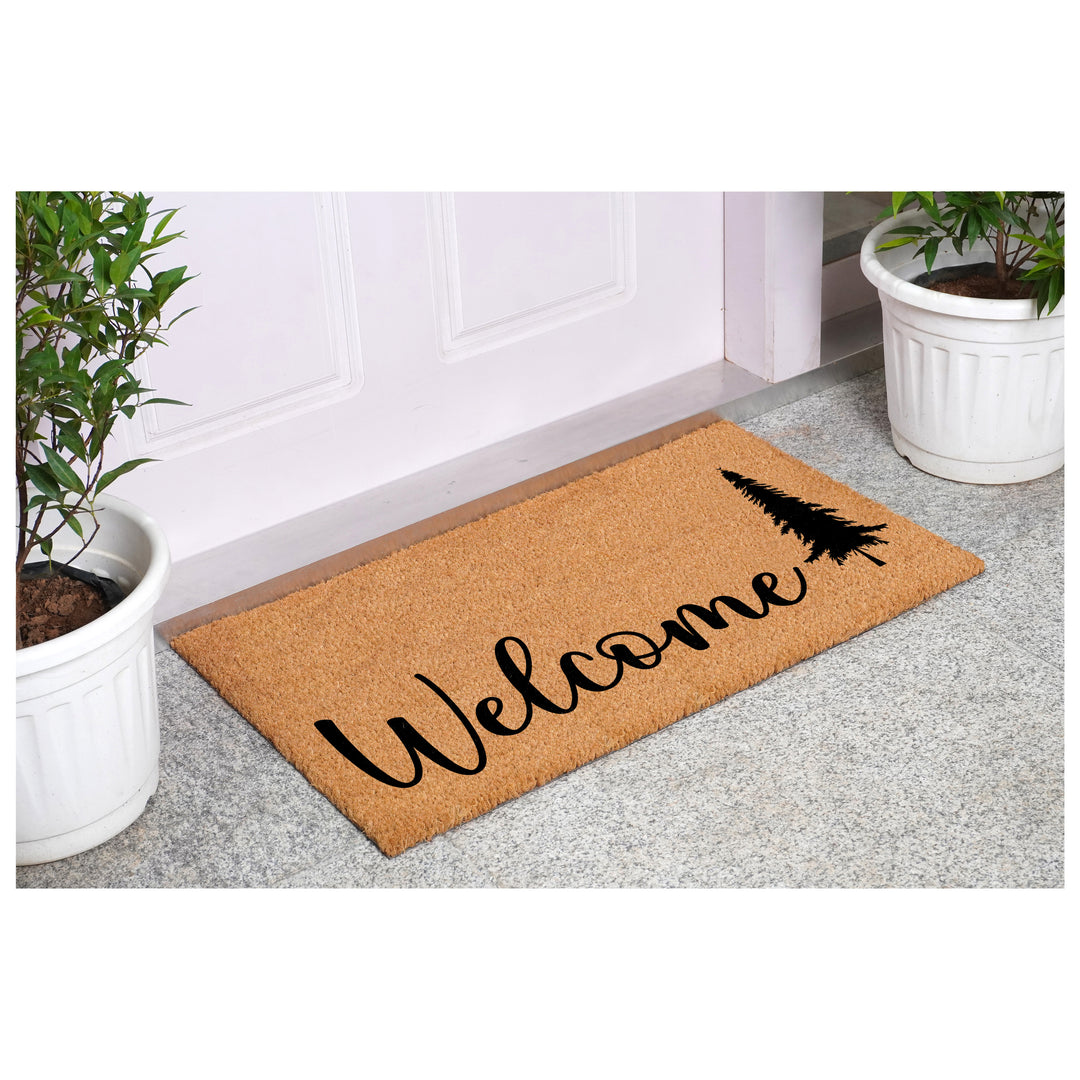 Pine Tree Welcome Doormat