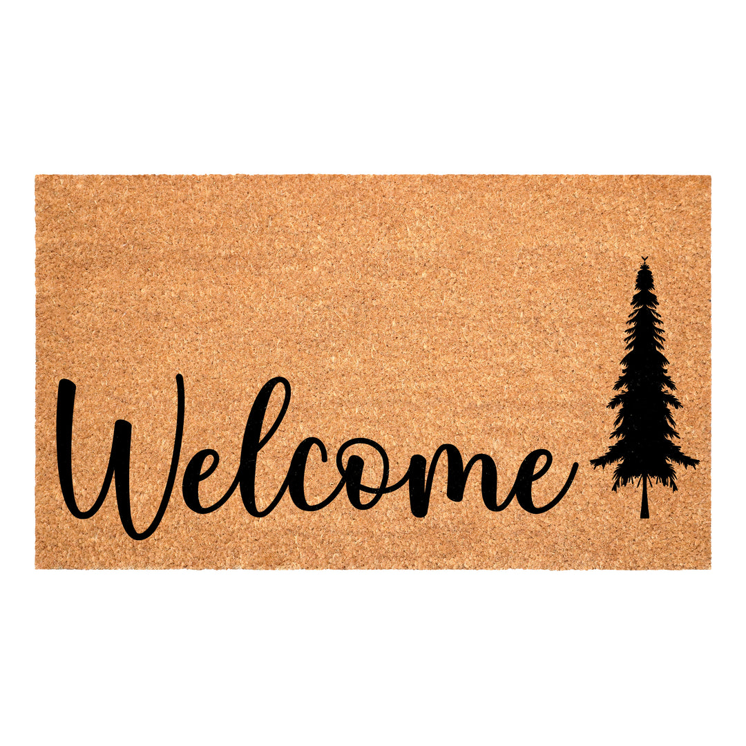 Pine Tree Welcome Doormat