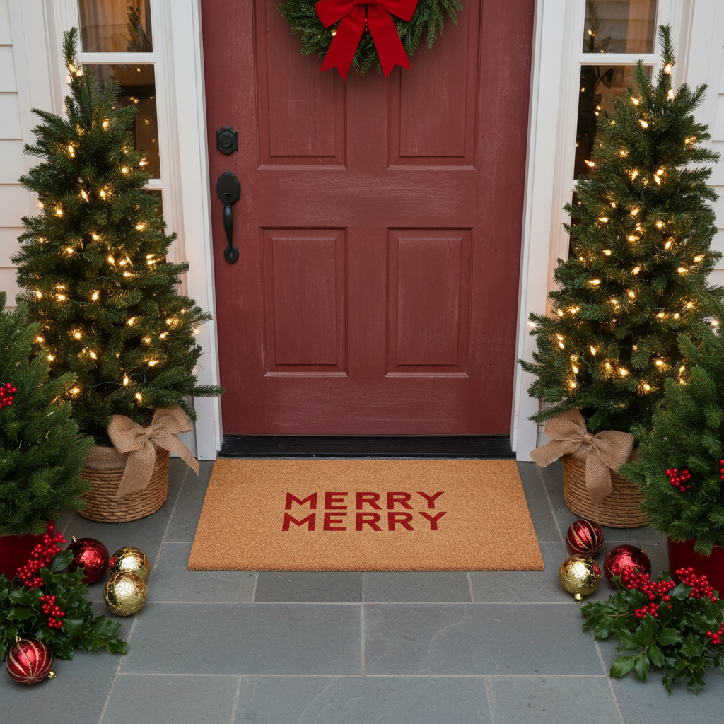 Modern Merry Doormat
