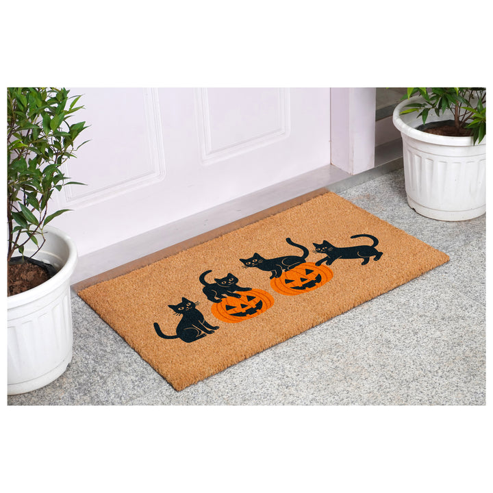 Mischief Halloween Cats Doormat
