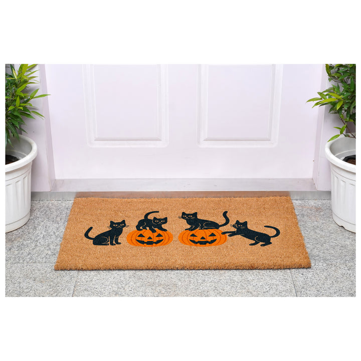 Mischief Halloween Cats Doormat