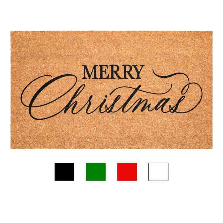 Christmas Calligraphy Doormat